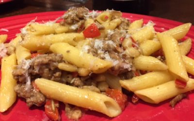 Josephine’s Petite Cucina’s 30-Minute Pasta with Ground Veal, White Wine & Pine Nuts
