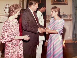 1984 - with President Reagan & First Lady Nancy Reagan)