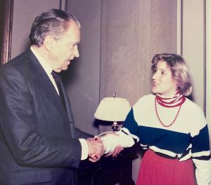 1988 - with President Richard Nixon
