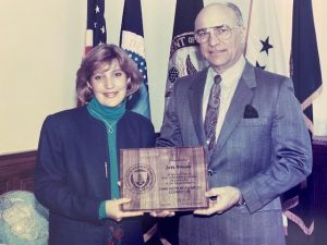 1990 - with USDA Secretary Clayton Yeutter