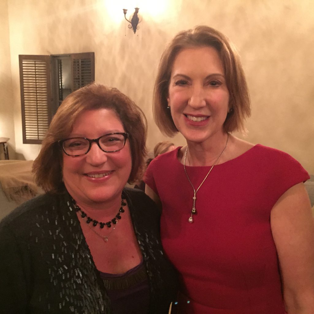 2016 - with HP's Carly Fiorina