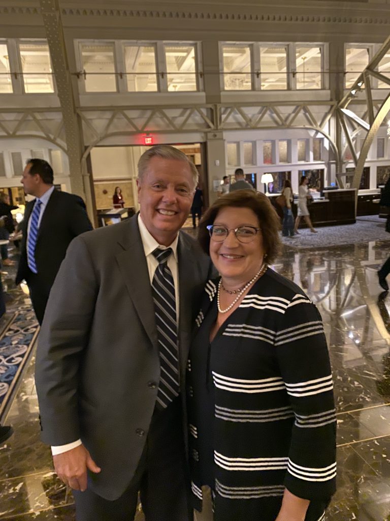 2019 - with Senator Lindsay Graham (Georgia) in Washington, D.C.