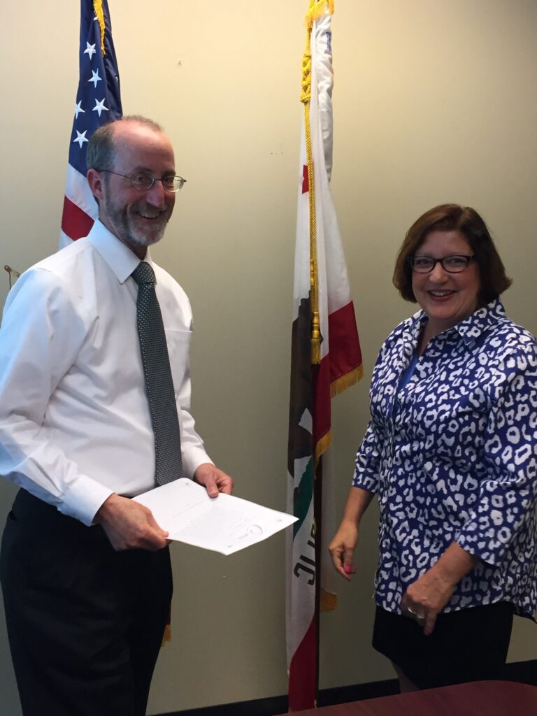 With CA Senator Steve Glazer (D-CA)